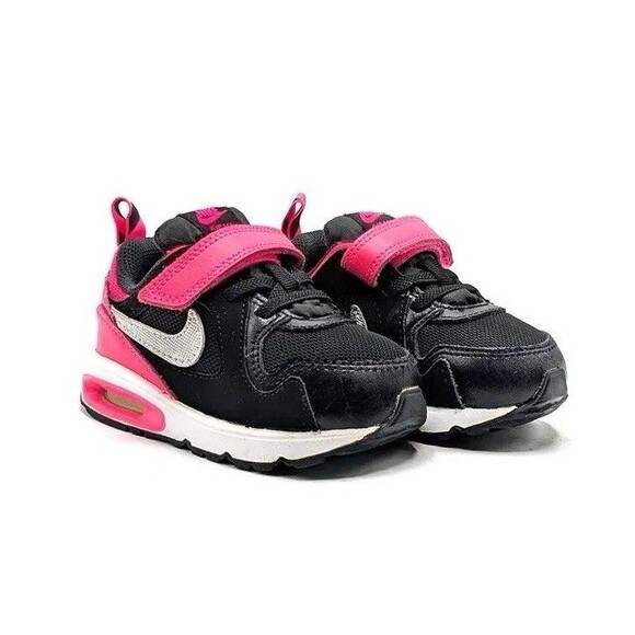 Nike Other - Nike Air Max St 2016 Toddler Sneakers Black Pink Silver Size 5C
